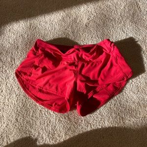 Lululemon Red Shorts